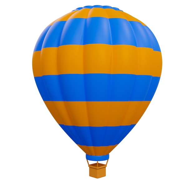 Ballon à air chaud de rendu 3D isolé