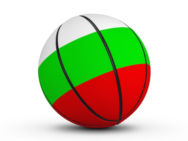 Ballon de basket drapeau Bulgarie