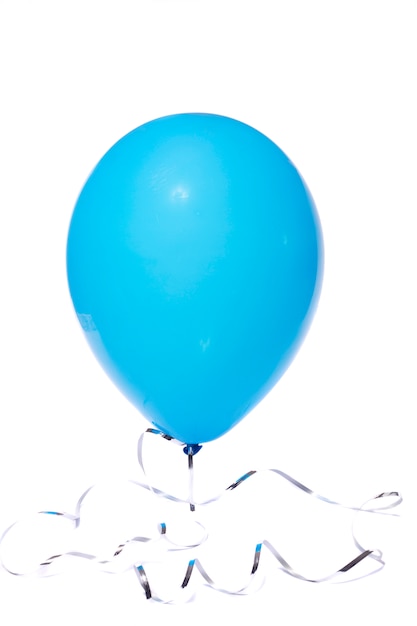 Ballon bleu gonflé