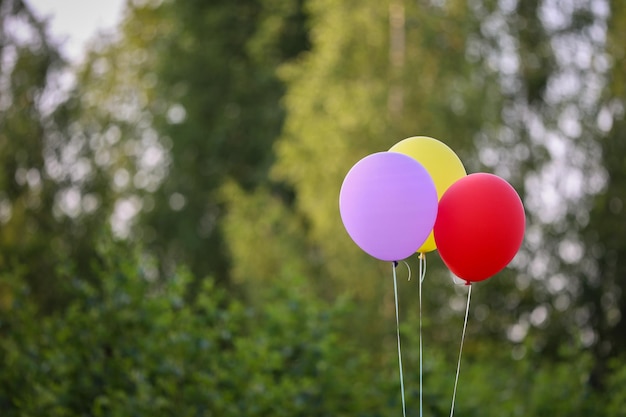 Ballon sur fond de nature