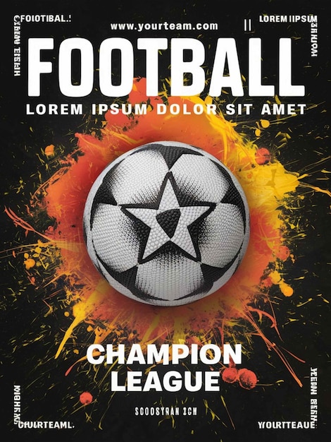 Photo un ballon de football est sur la couverture d'un magazine