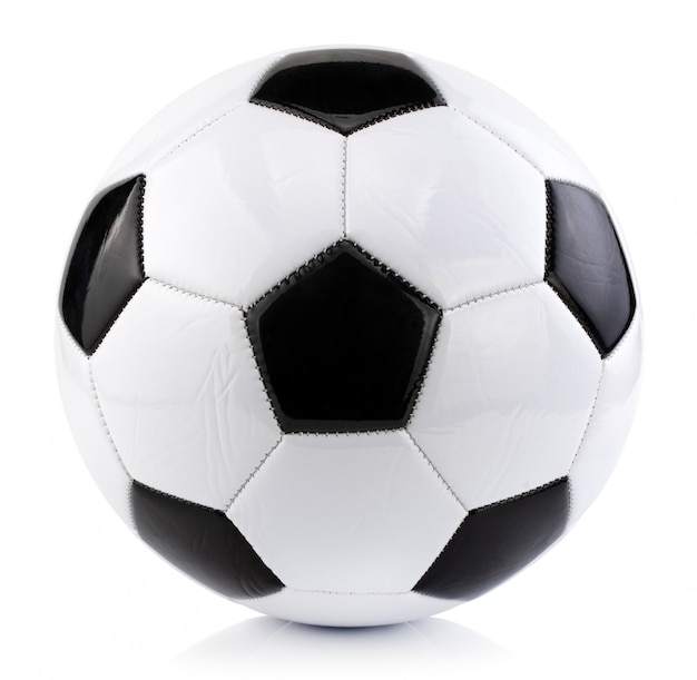 ballon de football isolé sur blanc
