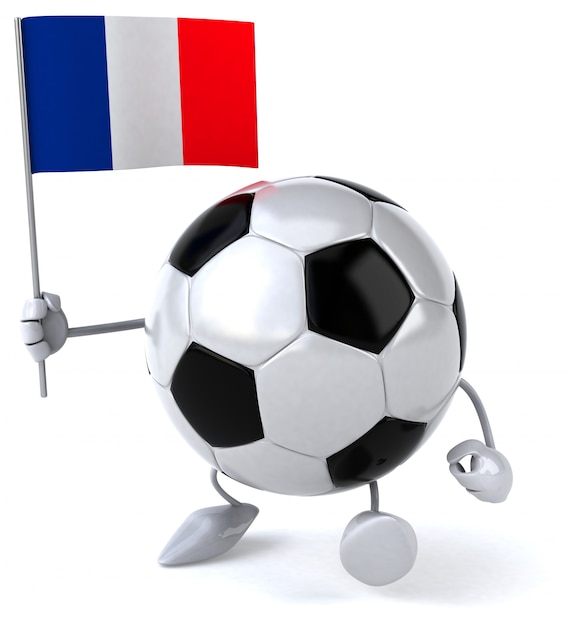 Photo ballon de football - personnage 3d