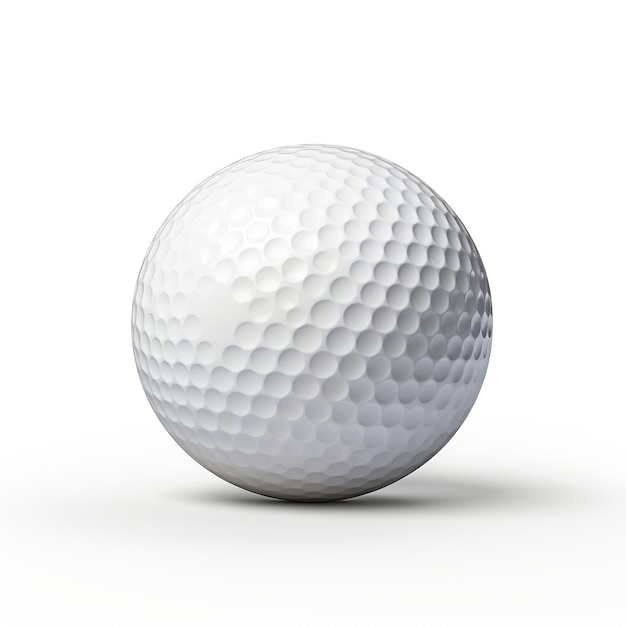 Photo ballon de golf sur fond blanc jeu de sport hobby