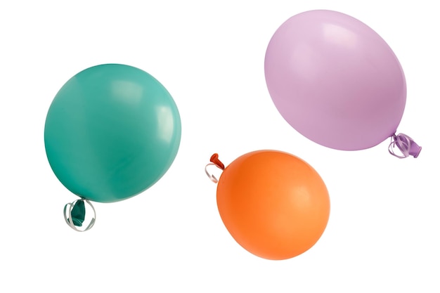 Un ballon isolé sur un fond blanc Copier l'espace