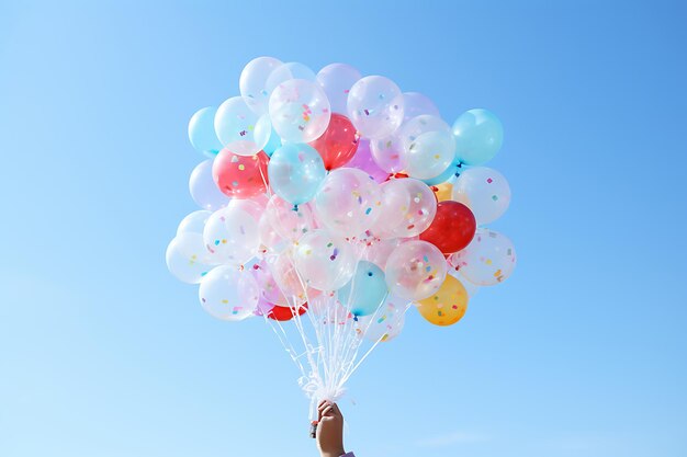 Un ballon qui éclate de joie