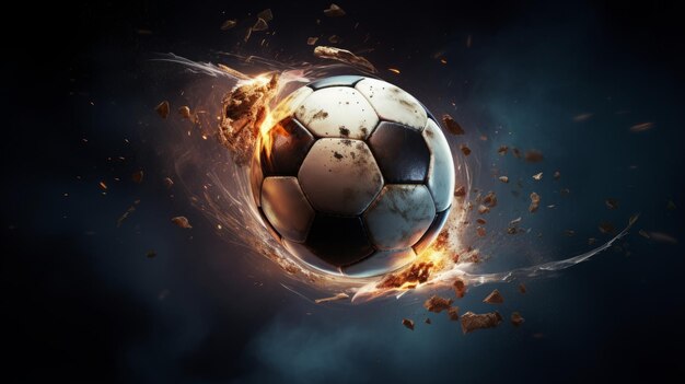 ballon de soccer volant