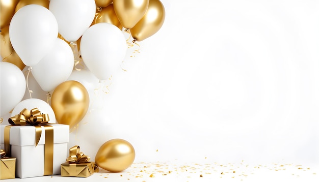 Illustration 3d D'une Fête D'anniversaire De 3 Ans Avec Château Et Ballons  Isolés Sur Fond Blanc