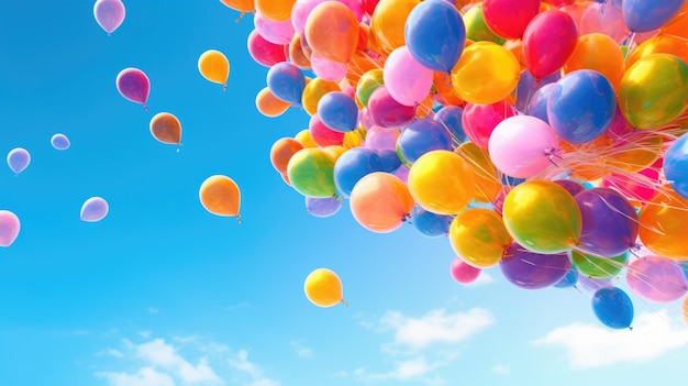 Libourne : des ballons colorés dans le ciel de la rue Gambetta