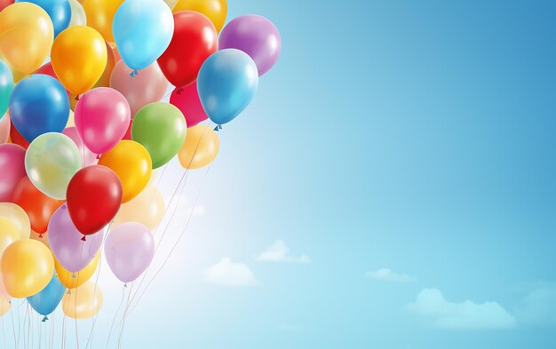 Photo des ballons colorés pour une fête joyeuse