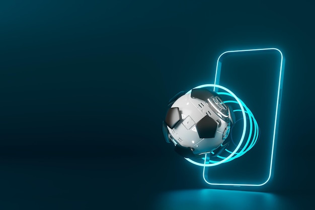 Ballons de football objet ballon de sport élément de football de conception 3D