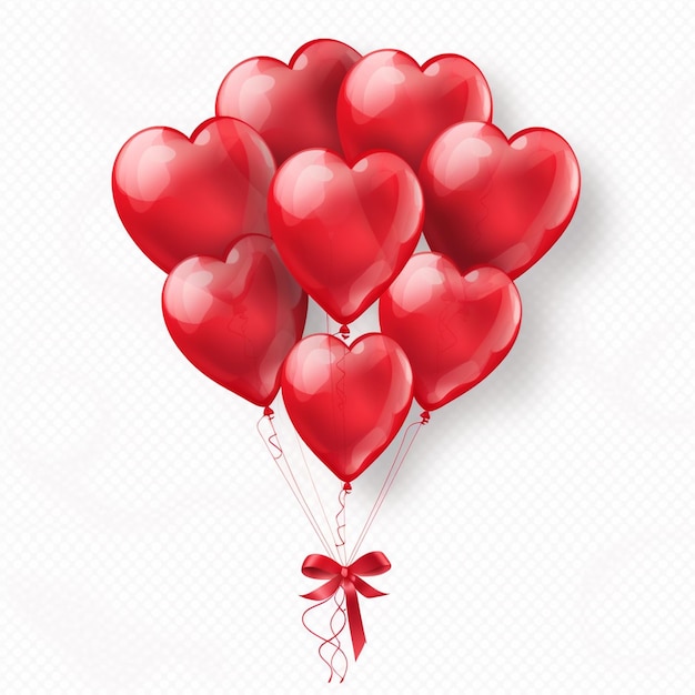 Ballons en forme de coeur