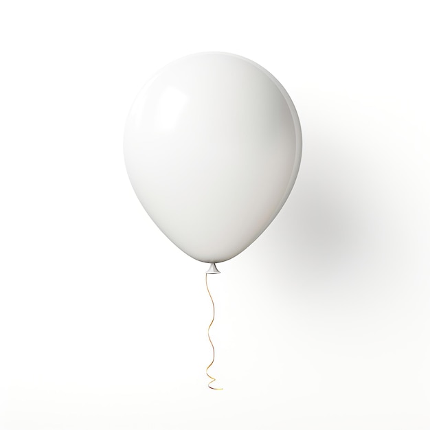 Photo des ballons d'hélium sur fond blanc