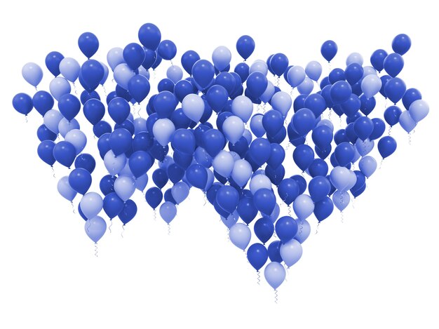 coloré cœur forme ballon avec bleu ciel. la Saint-Valentin journée Contexte avec  cœur en forme de des ballons. génératif ai. 22907699 Photo de stock chez  Vecteezy