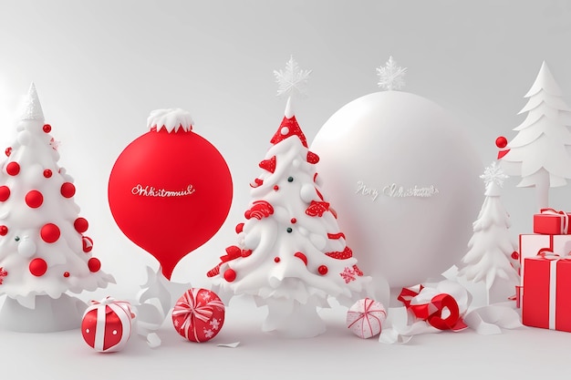 Des ballons de Noël séduisants Arrière-plan festif