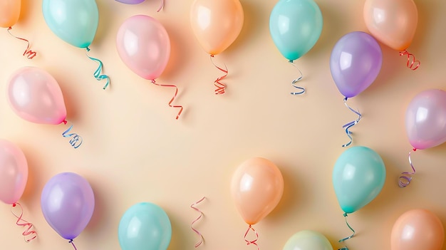 des ballons avec le numéro 2 dessus et le numéro 2 en bas