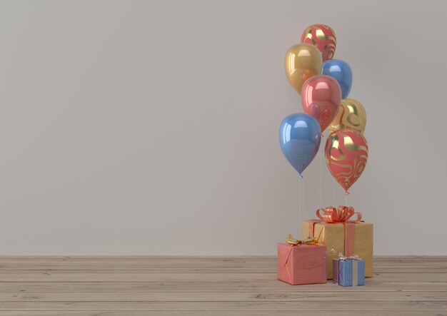 Ballons pour félicitations pour la naissance, les vacances, pour le bonheur.