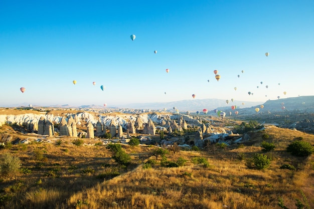 Ballons survolant la Cappadoce