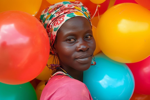 Des ballons uniques de femmes africaines génèrent Ai