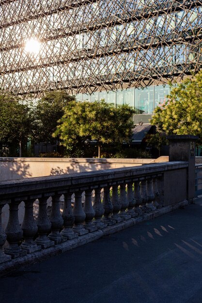 Balustrade en pierre à Paris