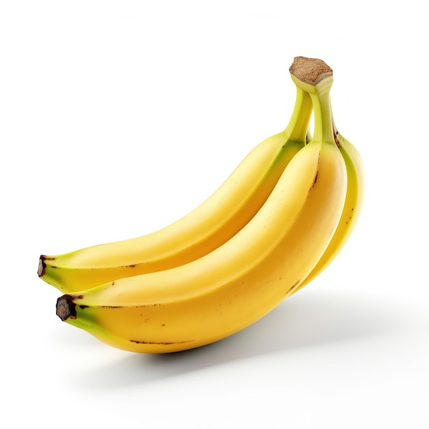 Banane sur fond blanc IA générative