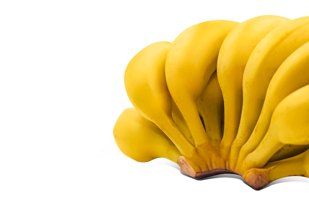 Banane sur fond blanc