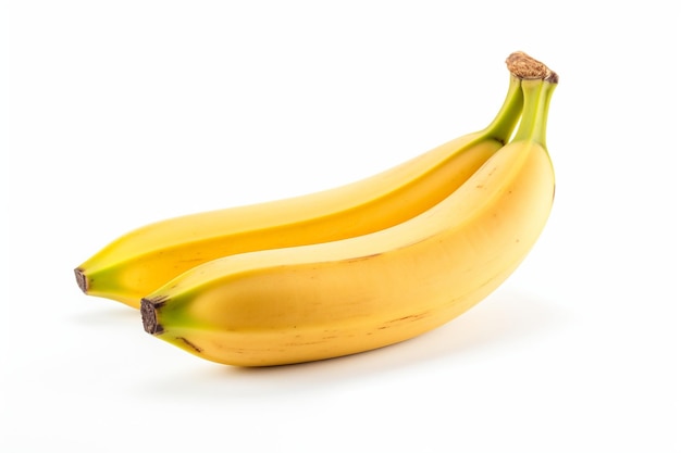 Banane fraîche sur fond blanc