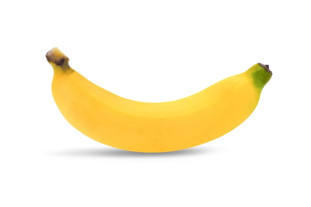 Photo banane fraîche isolée sur fond blanc