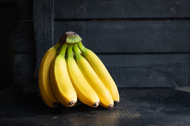 banane fruit repas frais collation copie espace nourriture fond rustique vue de dessus