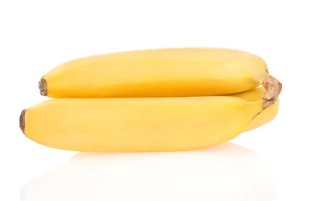 Banane de fruits isolé sur une surface blanche