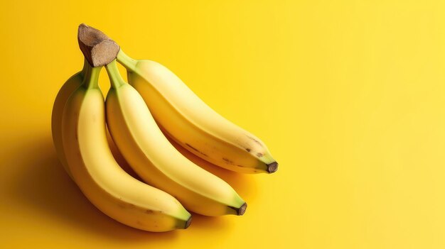 banane Images d'arrière-plan Couleurs naturelles fond clair Générative Ai
