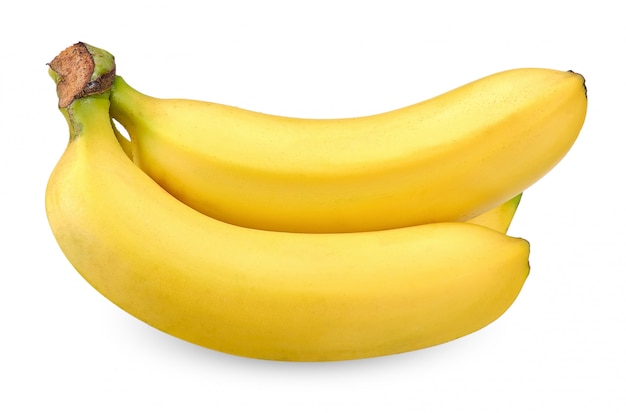 Banane isolé sur blanc