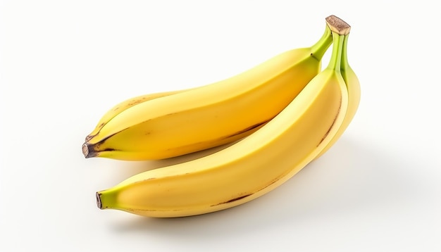 Banane isolé sur fond blanc un tracé de détourage