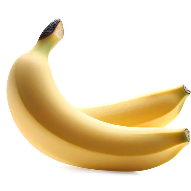 Banane isolée sur fond blanc