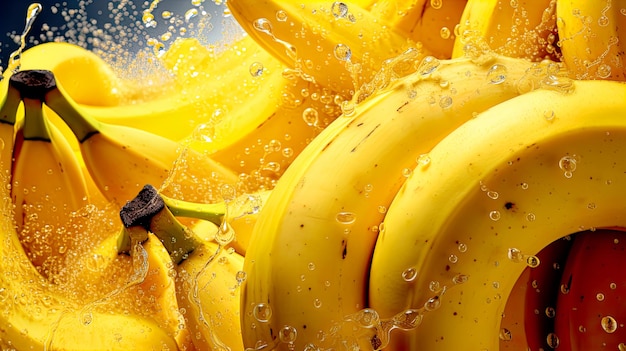 Banane jaune fraîche Générer AI