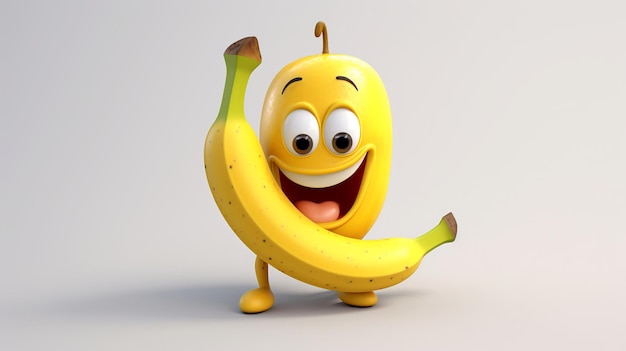Une banane pixar générative simple ai