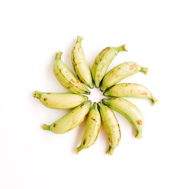 Bananes arrangées. Concept de cuisine créative