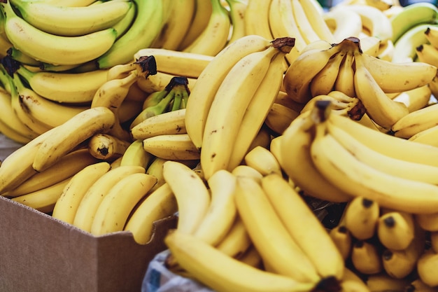 Bananes en boîtes vendues en supermarché