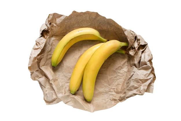 Bananes enveloppées isolées