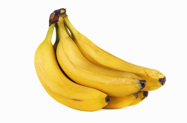 Bananes sur fond blanc