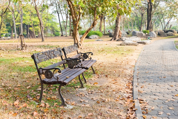 Banc dans le parc