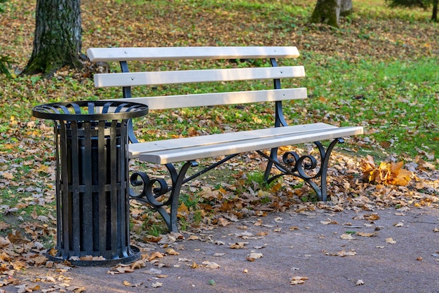 Un banc dans le parc