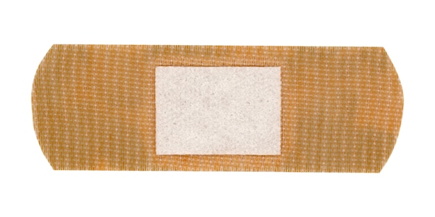 Bandage pansement isolé sur blanc