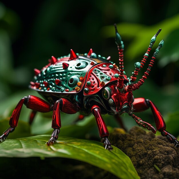 Une bande dessinée d'insectes fourmis rouges