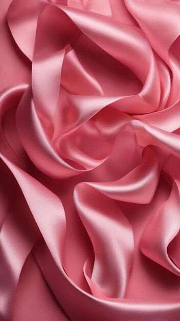 Bande de soie bouclée abstraite sur fond rose design de marque de luxe exclusif pour le produit de vente de vacances