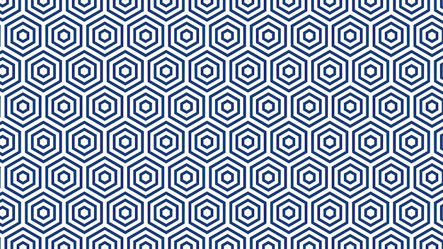 Bandes droites simples de lignes bleues de différentes formes de conception sur fond blanc Kaléidoscope à rayures géométriques