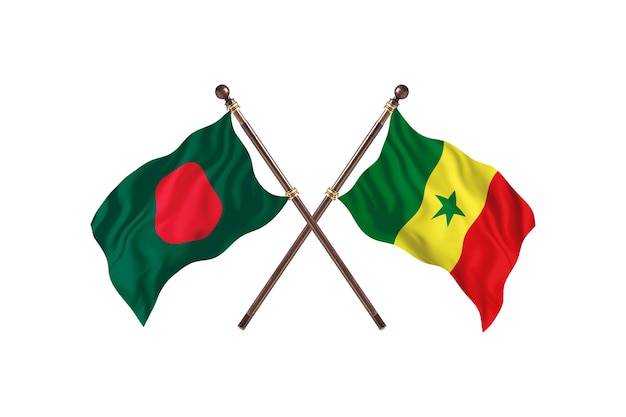 Bangladesh contre Sénégal Drapeaux Contexte