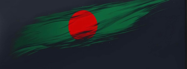 Bangladesh drapeau brosse texture illustration art