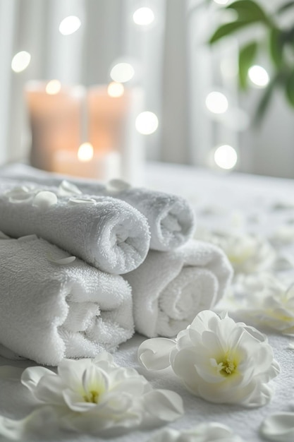 Photo banner d'offre du spa de luxe du jour blanc