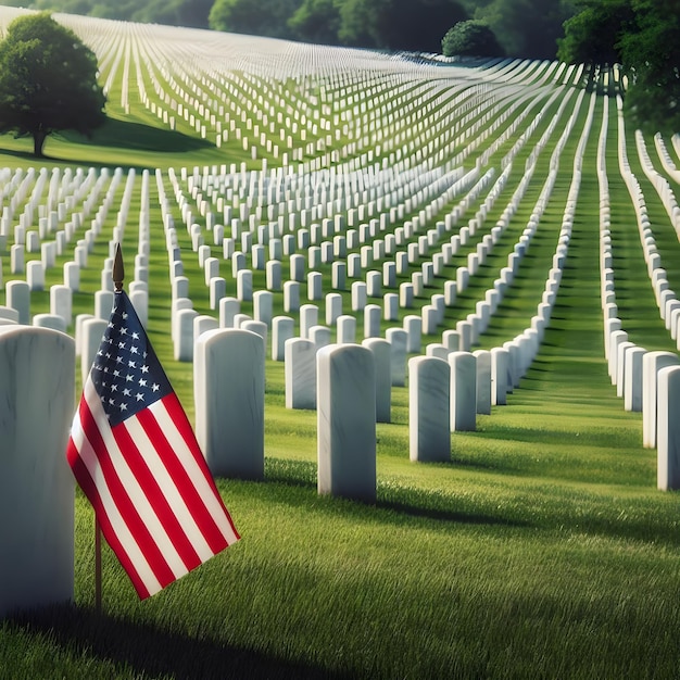 Bannière américaine du Memorial Day